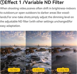 Kase 77mm Variable ND1,5-8 &amp; CPL &amp; Black Mist Filtre