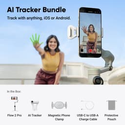 Insta360 Flow 2 Pro AI Tracker Bundle (Beyaz)