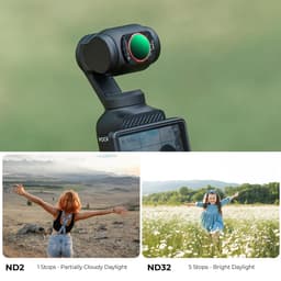 K&amp;F Concept DJI Osmo Pocket 3/4 Magnetic Variable ND2-32 Nano-X Serisi