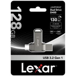 Lexar 128 GB JumpDrive Dual Drive D400 USB 3.1 Type-C