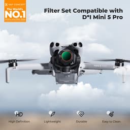 K&amp;F Concept DJI Mini 5 Pro CPL+ND/PL 6'lı Filtre Seti Nano-X Serisi