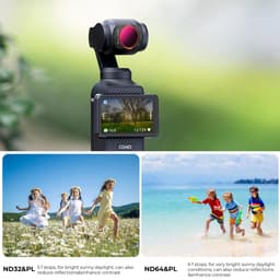 K&amp;F Concept DJI Osmo Pocket 3/4 ND/PL 4`lü Manyetik Filtre Seti Nano-X Serisi