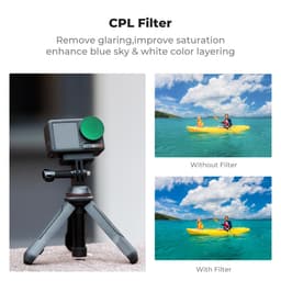 K&amp;F Concept DJI Osmo Action 4/5 Pro CPL/ND 4'lü Filtre Seti 