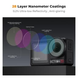 K&amp;F Concept DJI Osmo Action 4/5 Pro CPL/ND 4'lü Filtre Seti 