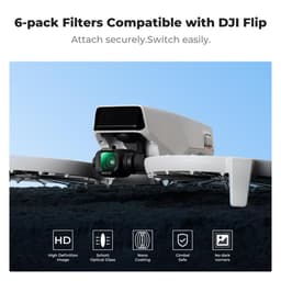 K&amp;F Concept DJI Flip / Lito X1 UV/CPL/ND 6'lı Filtre Seti Nano-X Serisi