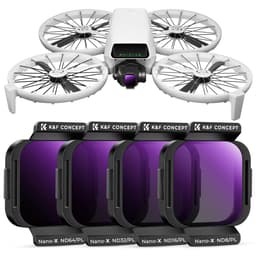 K&amp;F Concept DJI Flip / Lito X1 ND/PL 4'lü Filtre Seti Nano-X Serisi