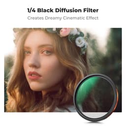 K&amp;F Concept 82mm Manyetik Filtre Kiti CPL + ND2-32 + Black Mist 1/4 Filtre + Adaptör ve Kapağı, 28 Katmanlı HD Optik Cam - Nano-X Serisi 