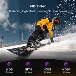 K&amp;F Concept DJI Osmo Action 6 CPL/ND/BLMIST 6'lı Filtre Seti 