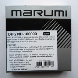 Marumi DHG ND100,000 Filtre 77mm (16.5 Stop)