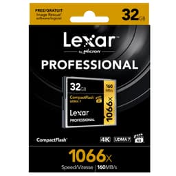 Lexar 32 GB UDMA 7 CF Kart 1066x 160 mb/s