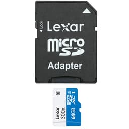 Lexar 64 GB microSDXC Class 10 Kart 300x 45mb/s + Adaptör