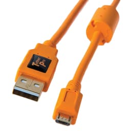 Tether Tools CU5430ORG TetherPro USB 2.0 A Male to Micro-B 5-Pin Cable (Orange)