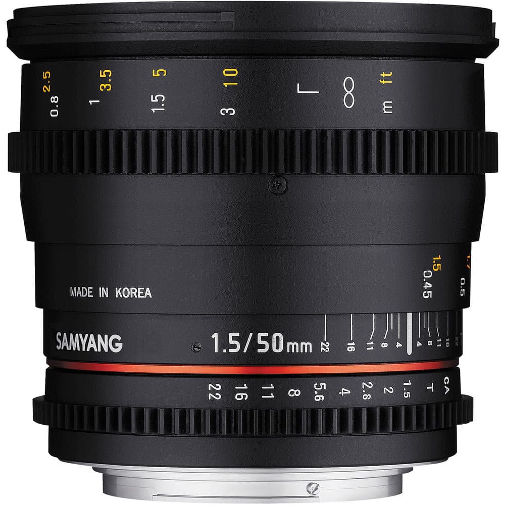 Samyang 50mm T1.5 Full Frame AS UMC VDSLR II Cine Lens (Nikon)