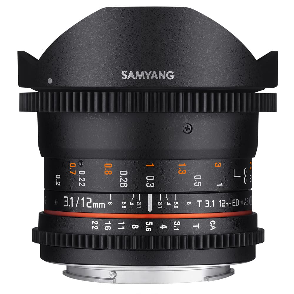 Samyang 12mm T3.1 Full Frame Fisheye Cine Lens (Sony E)