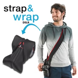 Miggo Strap &amp; Wrap DSLR için Koruyucu Kılıfa Dönüşen Askı (Zebranation)