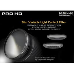 Emolux PRO HD Vari Light Control Filtre 52mm (2-8 Stop)