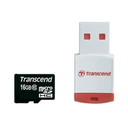 Transcend 16 GB microSDHC Class 10 Card, 30mb/s + Okuyucu