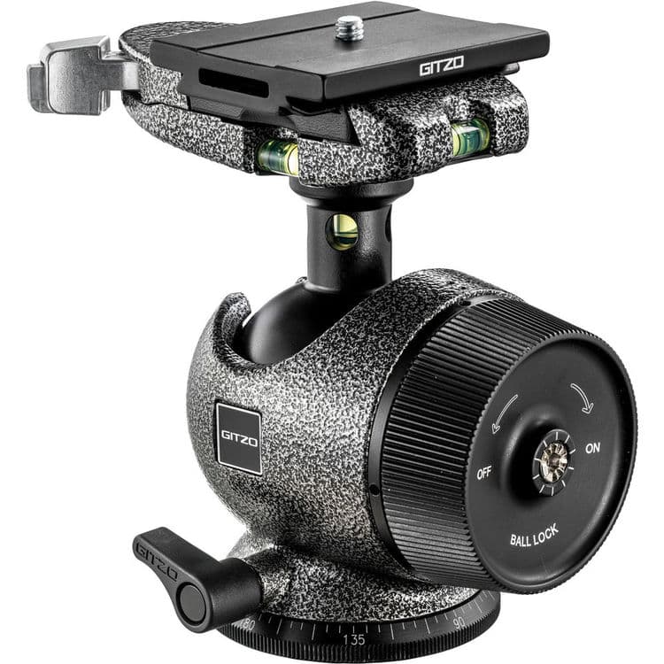 Gitzo GH3780QD Series 3 Center Ball Head with Bubble Sphere and QR Plate