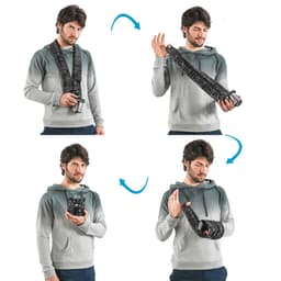 Miggo Strap &amp; Wrap Aynasız için Koruyucu Kılıfa Dönüşen Askı (Black)