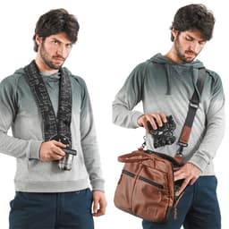 Miggo Strap &amp; Wrap Aynasız için Koruyucu Kılıfa Dönüşen Askı (Black)