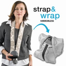 Miggo Strap &amp; Wrap Aynasız için Koruyucu Kılıfa Dönüşen Askı (Black)