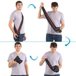 Miggo Strap &amp; Wrap DSLR için Koruyucu Kılıfa Dönüşen Askı (Black)