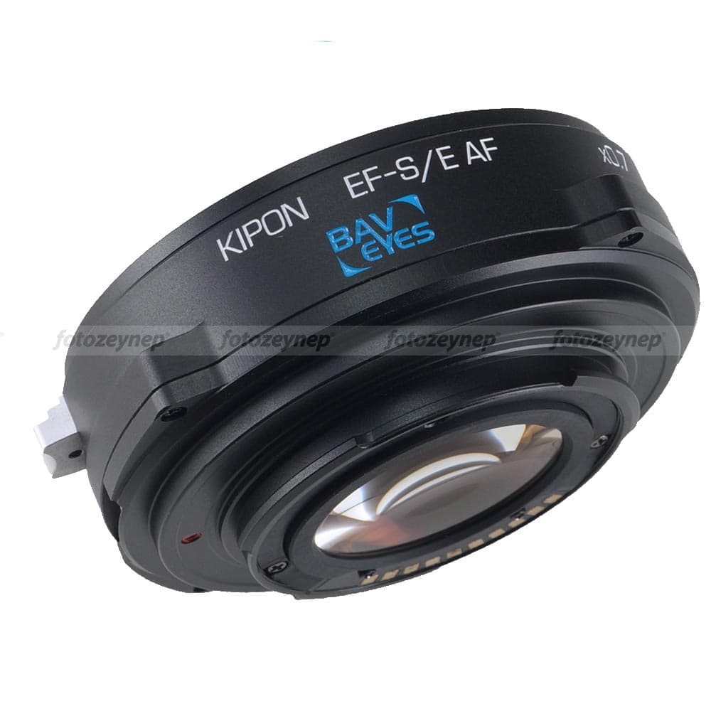 Kipon Baveyes EF-S/E AF 0.7x Otomatik Fokus Canon Lensi Sony NEX E-Mount Gövdelere AF ve 0.7x