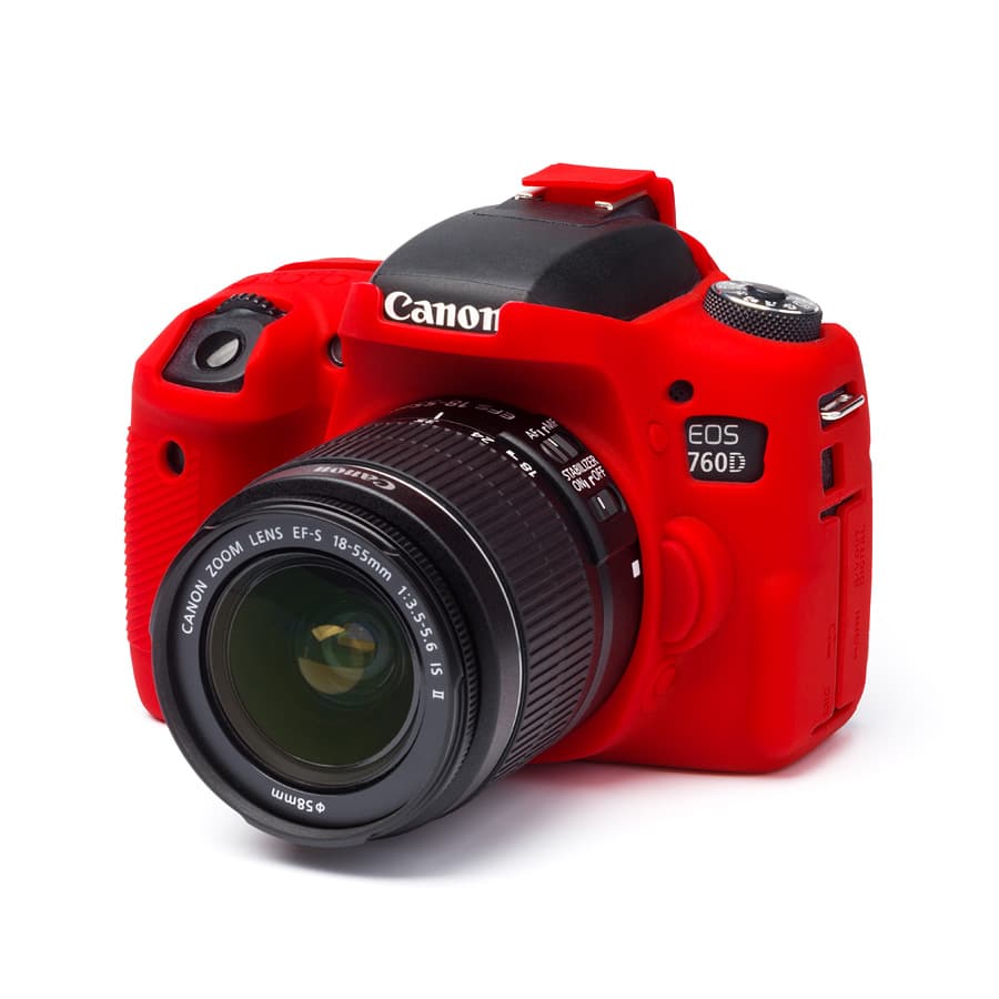 EasyCover Silikon Kılıf (Canon EOS 760D Kırmızı)