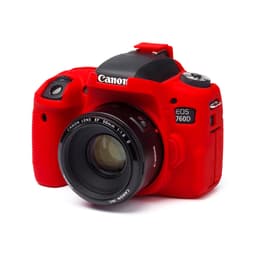 EasyCover Silikon Kılıf (Canon EOS 760D Kırmızı)