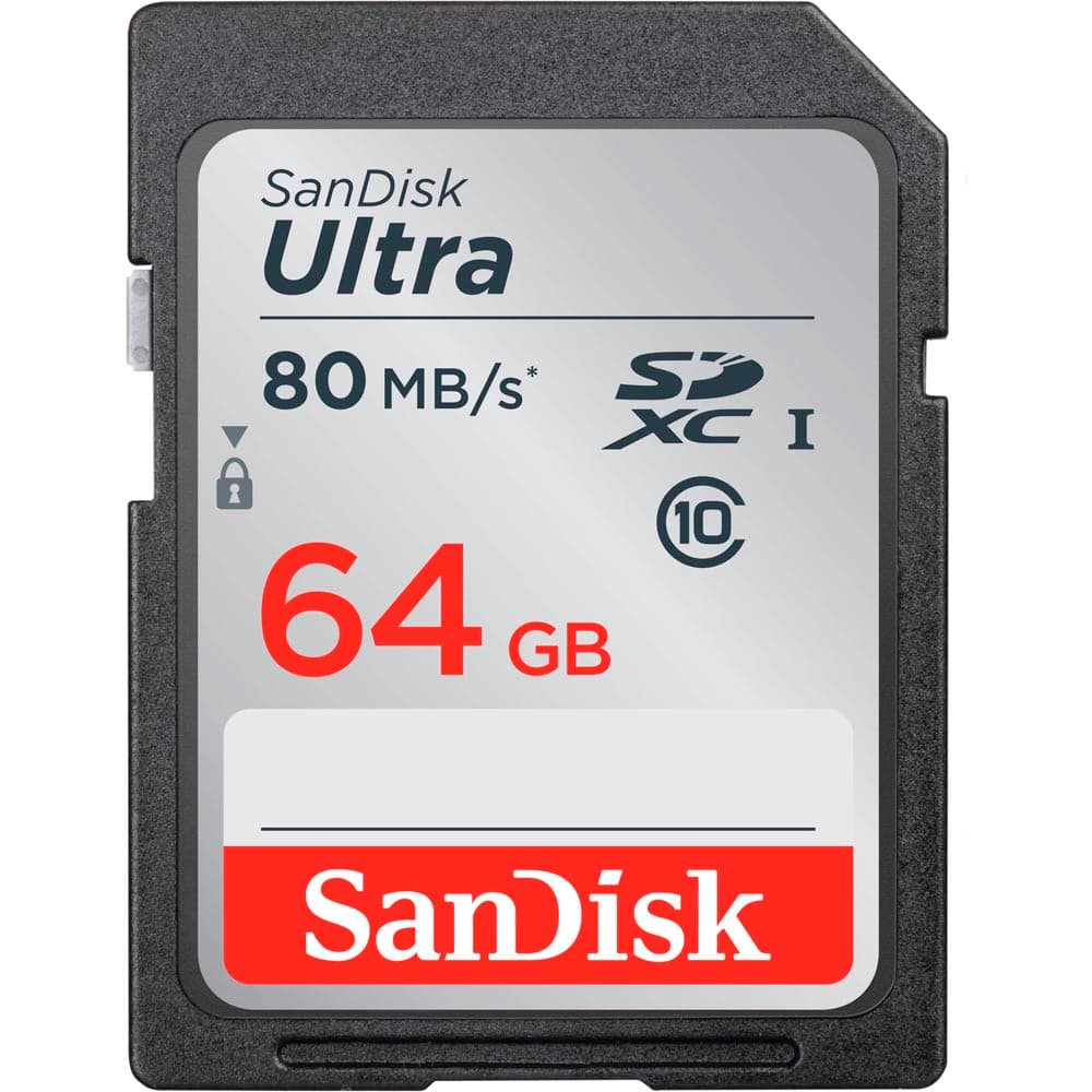 Sandisk 64 GB Ultra Class 10 SDXC Kart 533x 80 mb/s