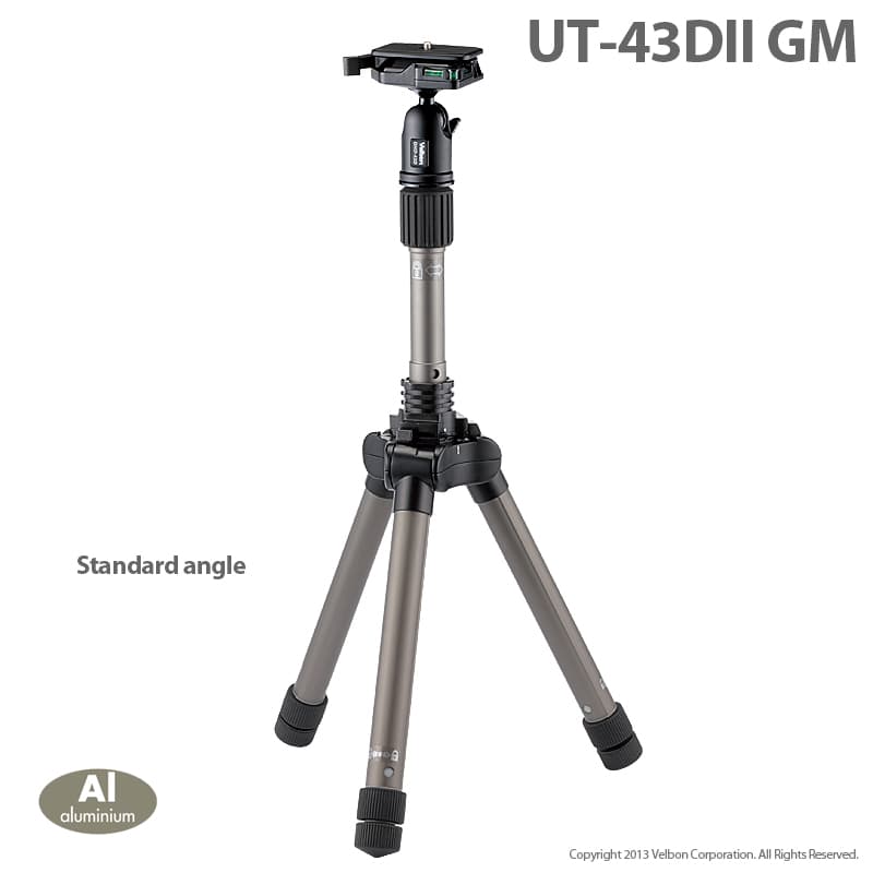 Velbon UT 43D II GM Aluminum Travel Tripod with Ball Head 
