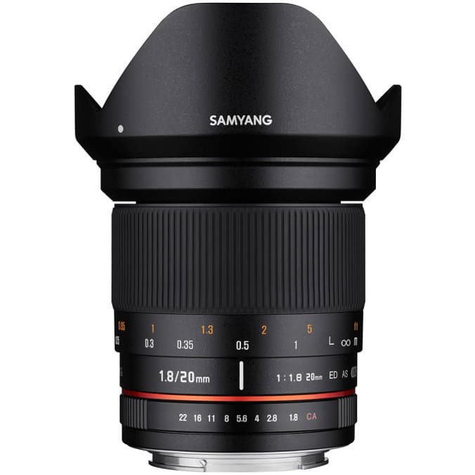 Samyang 20mm f/1.8 ED AS UMC Lens (Sony E)