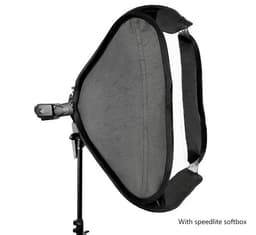 Godox Kafa Flaşı için 50x50 Katlanabilir Softbox + Flaş Tutucu
