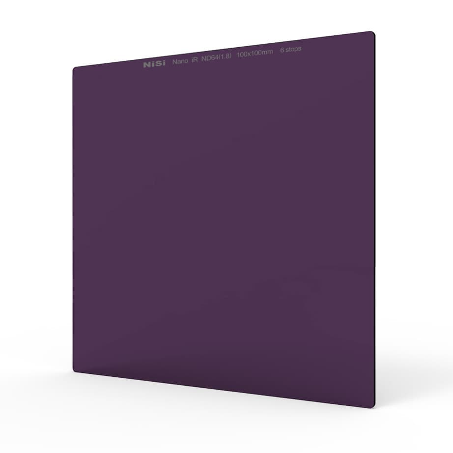 Nisi 100 x 100mm ND64 1.8 NANO IR ND Glass Camera Filter - 6 Stop