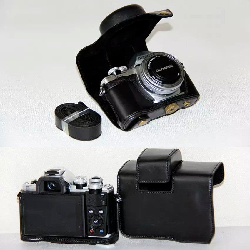 OEM Deri Kılıf (Olympus OM-D E-M10 Mark II Siyah)