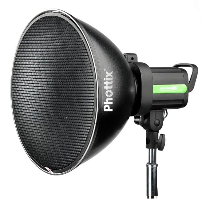 Phottix Wide Angle Reflector with Grid and Diffuser (Bowens Mount, 35cm)