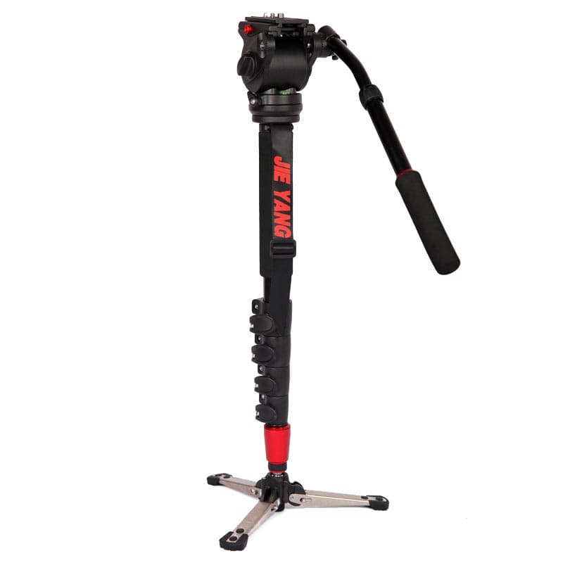 Jieyang Monopod JY0517B Mandallı Kilit Sistemi Kırmızı  