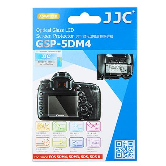 JJC GSP-5DM4 Ultra İnce LCD Ekran Koruyucu (Canon 5D IV, 5D III, 5DS, 5DS R)