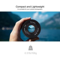 7Artisans 50mm F1.8 Sony (E Mount) MF APS-C Lens Siyah 