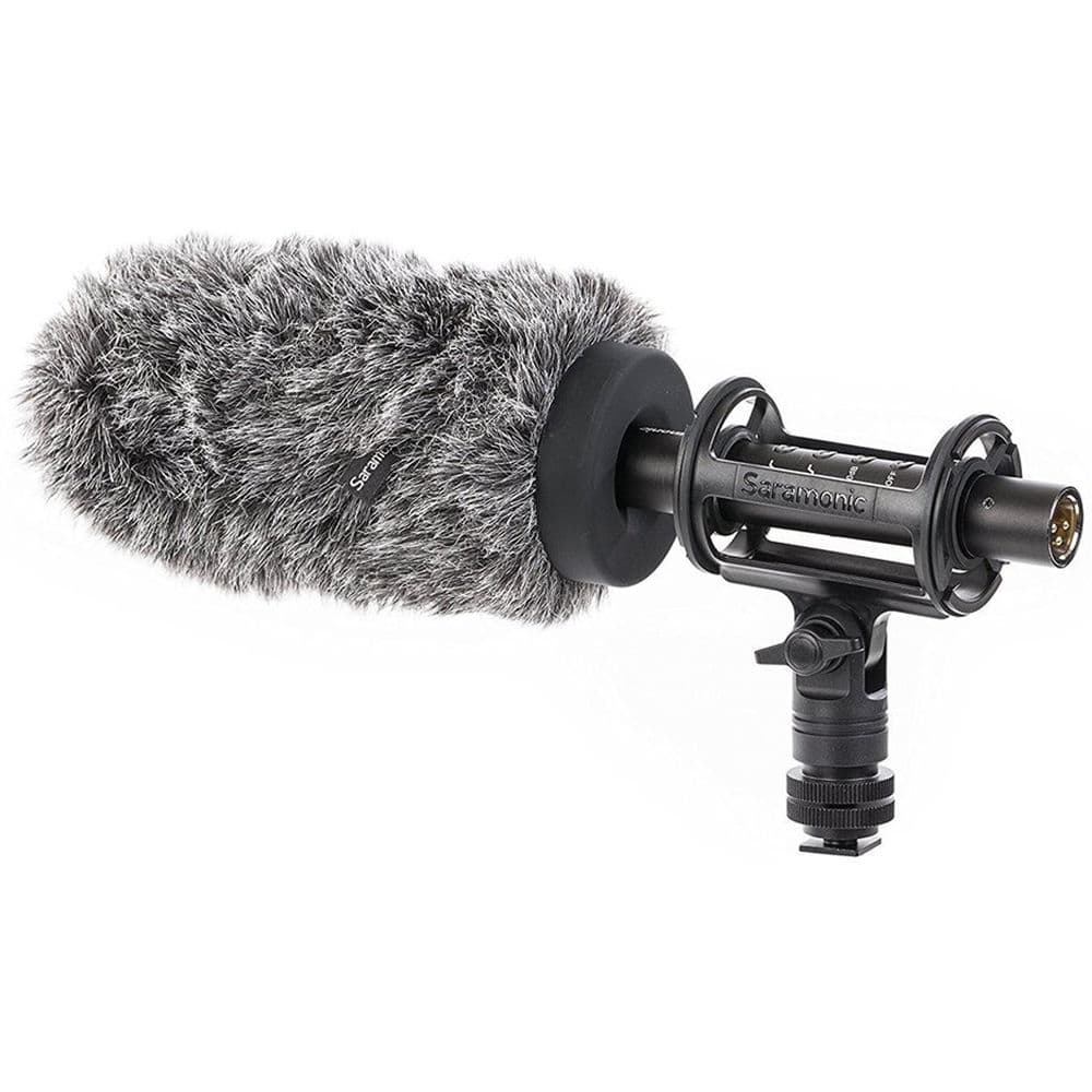 Saramonic SR-TM1 Supercardioid Broadcast XLR Shotgun Condenser Microphone + TM-WS1 Windscreen Kit