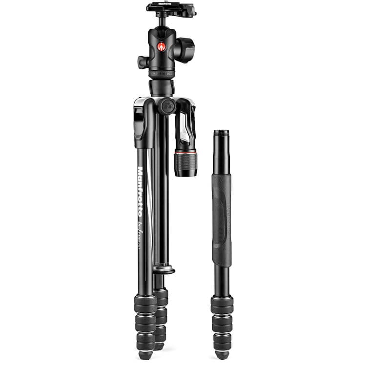 Manfrotto MKBFRTA4B-BHM BeFree 2N1 Monopod Olabilen Çevirmeli Tripod (Siyah) 