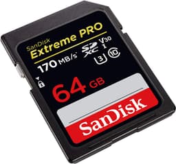 Sandisk 64 GB Extreme Pro SDXC Class 10 Kart 170 mb/s