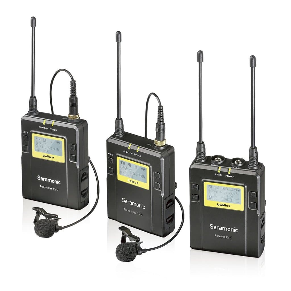 Saramonic UwMic9 TX9+TX9+RX9 Kit2 İkili Kablosuz Yaka Mikrofonu