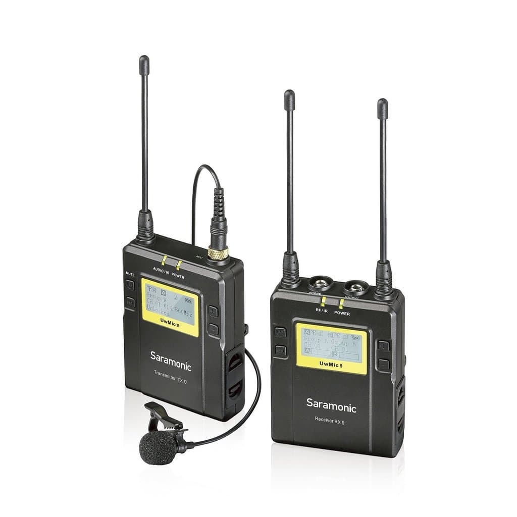 Saramonic UwMic9 TX9+RX9 Kit1 Kablosuz Yaka Mikrofonu