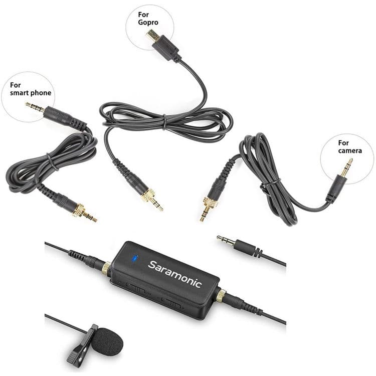 Saramonic LavMic Audio Mixerli Lavalier Yaka Mikrofonu (DSLR, HERO, Telefon ve Tablet Uyumlu)