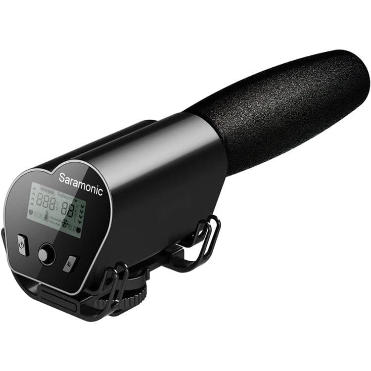 Saramonic Vmic Recorder Ses Kayıt Cihazlı &amp; Ekranlı Shotgun Mikrofon
