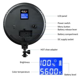 Viltrox VL-500T Ayarlanabilir Kelvin Led Işık (Batarya ve Şarj Aleti Dahildir)