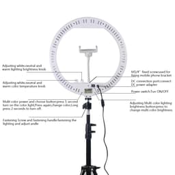 Mcoplus RL-13RGB 13inç RGB Led Işık (Masa Üstü Stand + Telefon Adaptörü Dahil)