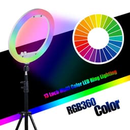 Mcoplus RL-13RGB 13inç RGB Led Işık (Masa Üstü Stand + Telefon Adaptörü Dahil)