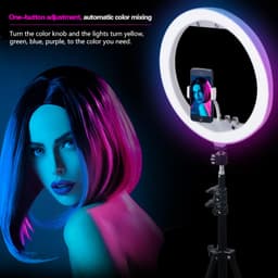 Mcoplus RL-13RGB 13inç RGB Led Işık (Masa Üstü Stand + Telefon Adaptörü Dahil)